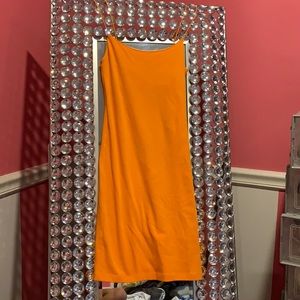 New orange Zara dress